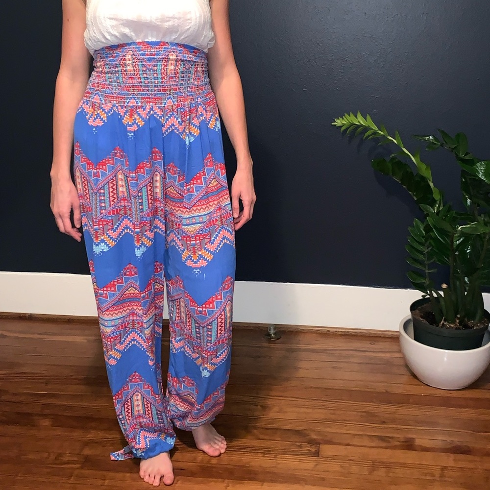 DAUGHTERS OF CULTURE Blue Maya Puna Pants - OS